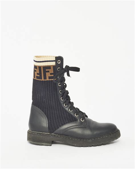 fendi rokoko boots|fendi military boots.